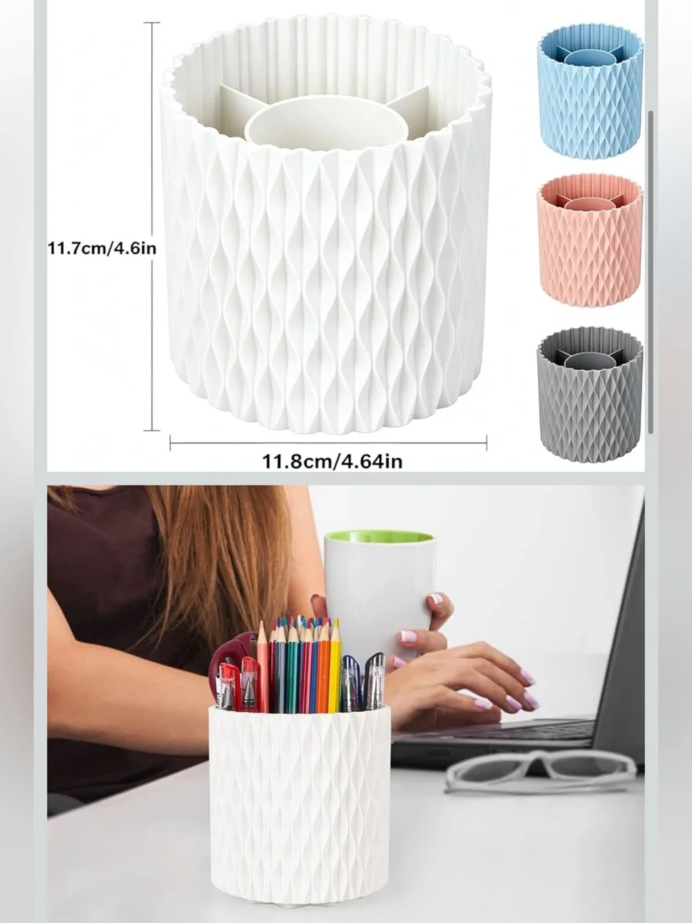 Rotating Pen:Makeup Brush Holder